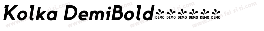 Kolka DemiBold字体转换